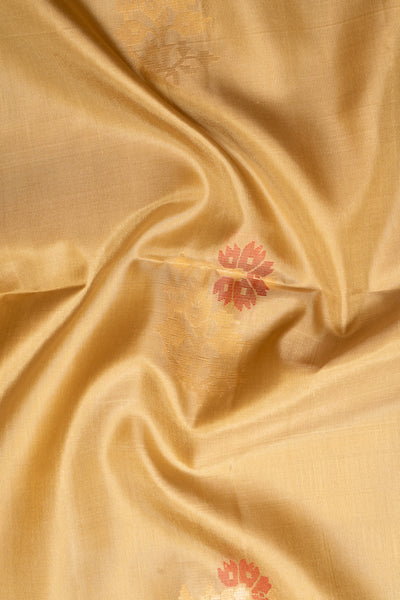 Sandcastle Beige Pure Soft Silk Saree - Clio Silks