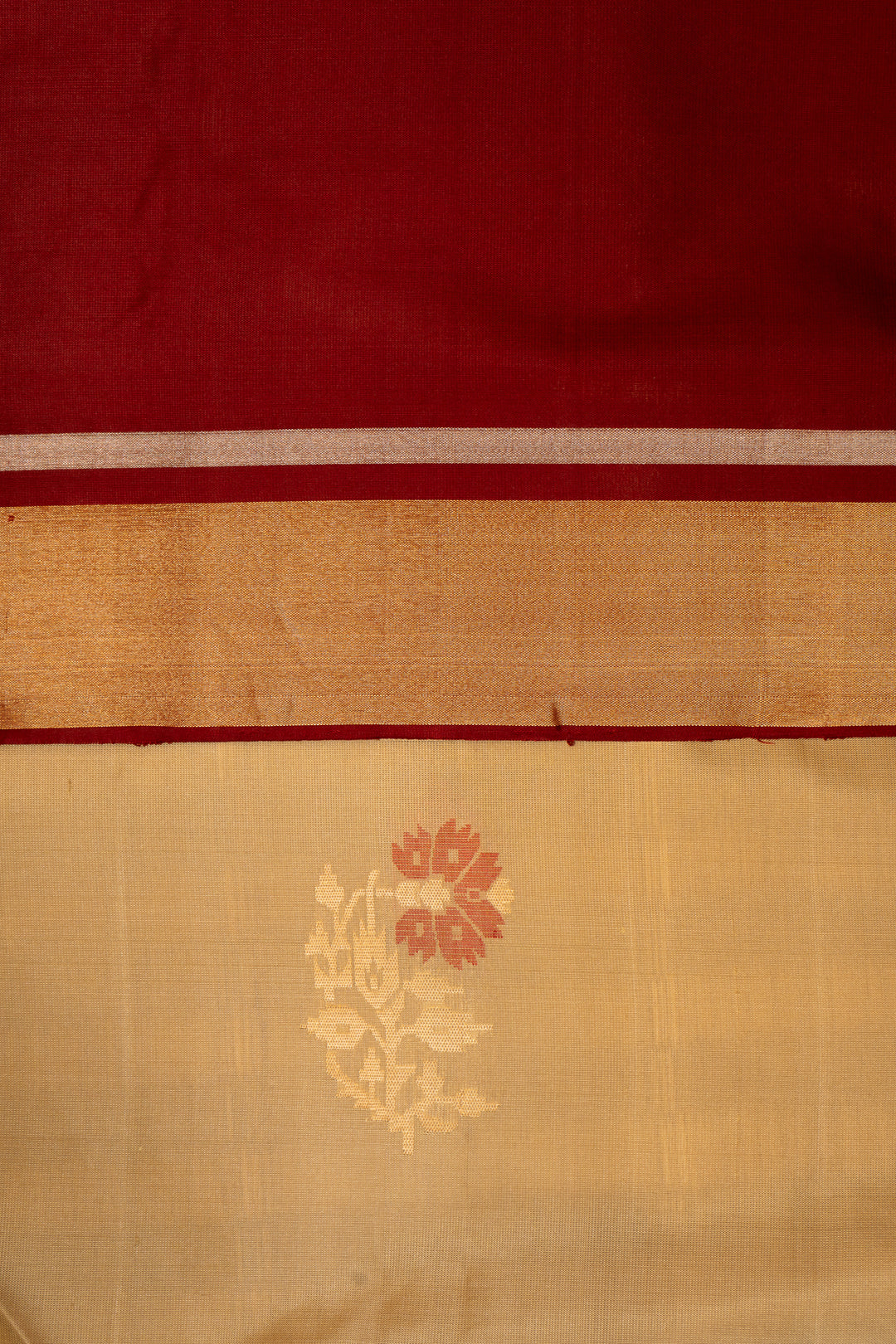 Sandcastle Beige Pure Soft Silk Saree - Clio Silks