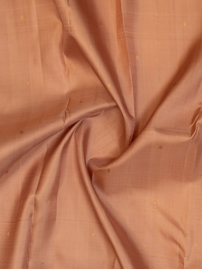 Blush pink pastel pure Kanchipuram silk saree