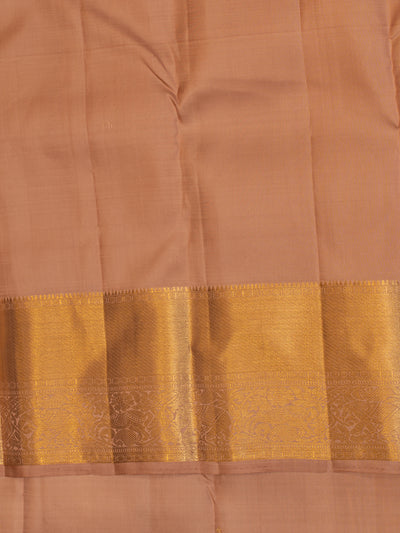 Blush pink pastel pure Kanchipuram silk saree