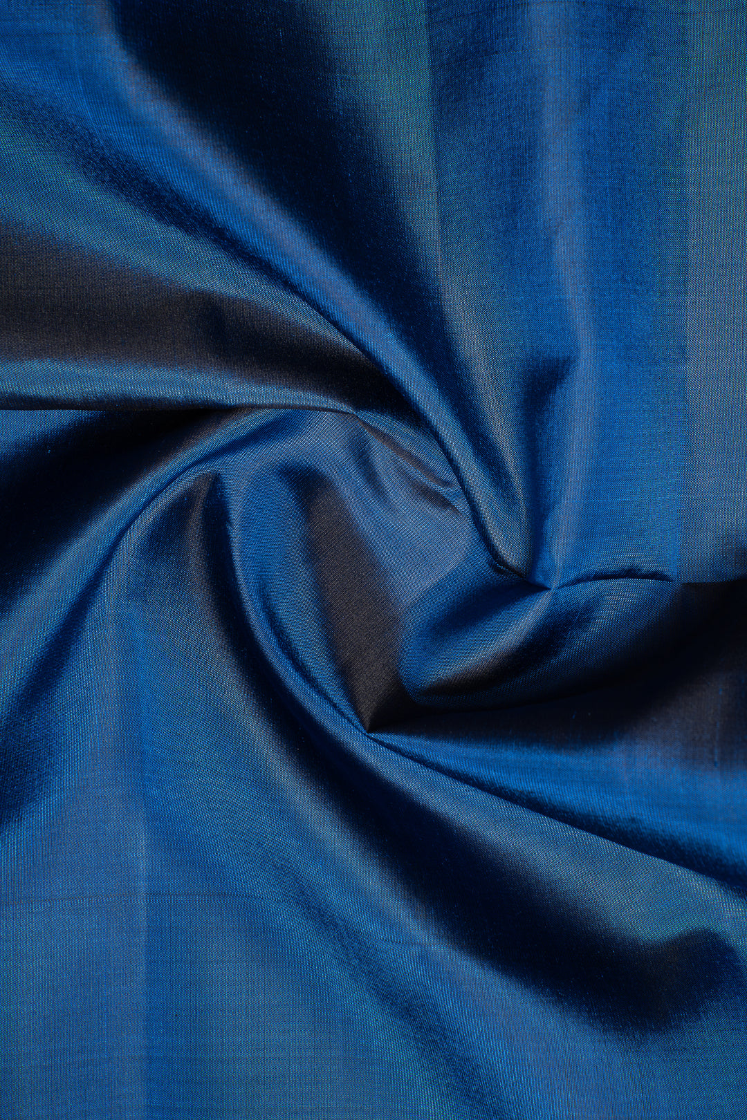 Ink Blue and Teal Pure Soft Silk Saree - Clio Silks