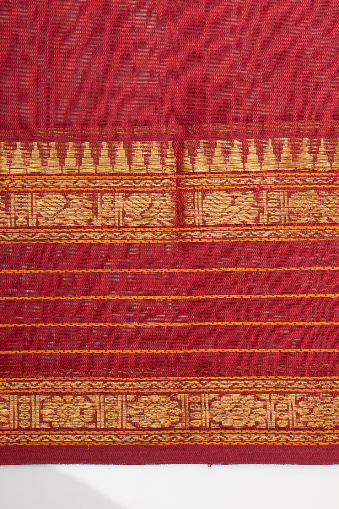 Mustard Traditional Pure Silk Cotton Saree