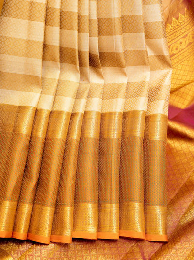 gold kanchipuram silk saree design
