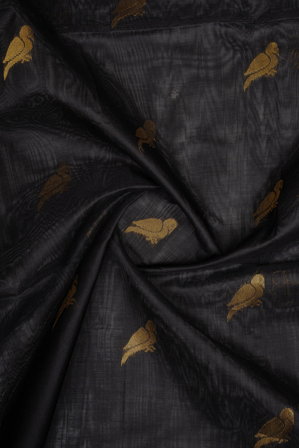 Black Traditional Pure Silk Cotton Saree