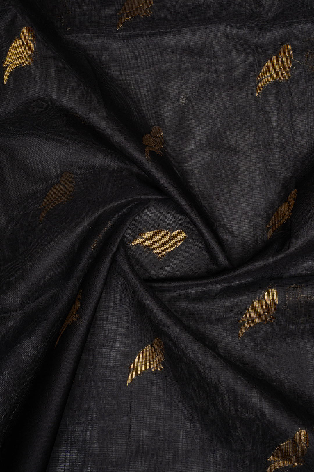 Black Traditional Pure Silk Cotton Saree