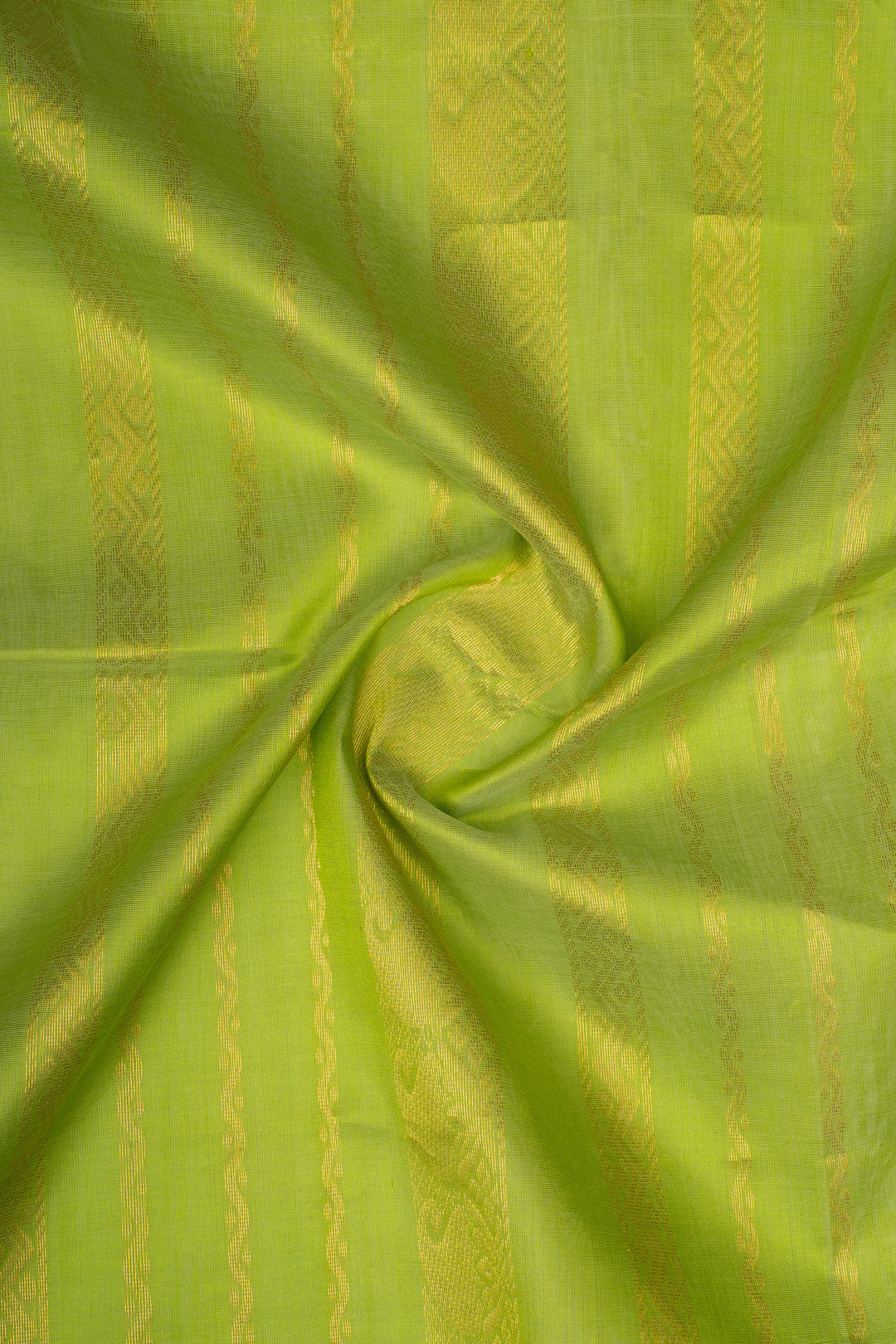 Jamun Brown and Green Korvai Pure Silk Cotton Saree