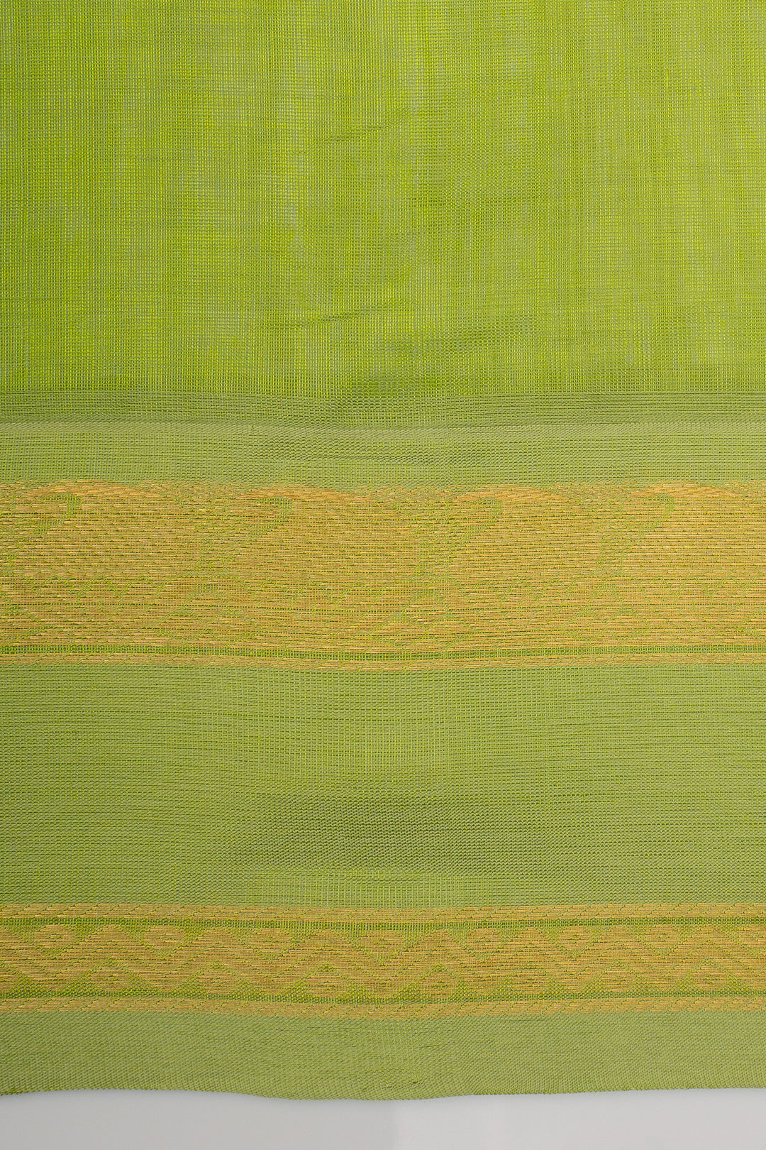 Jamun Brown and Green Korvai Pure Silk Cotton Saree