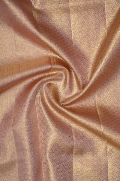 Pastel Pink Pure Tissue Fancy Kanchipuram Silk Saree - Clio Silks