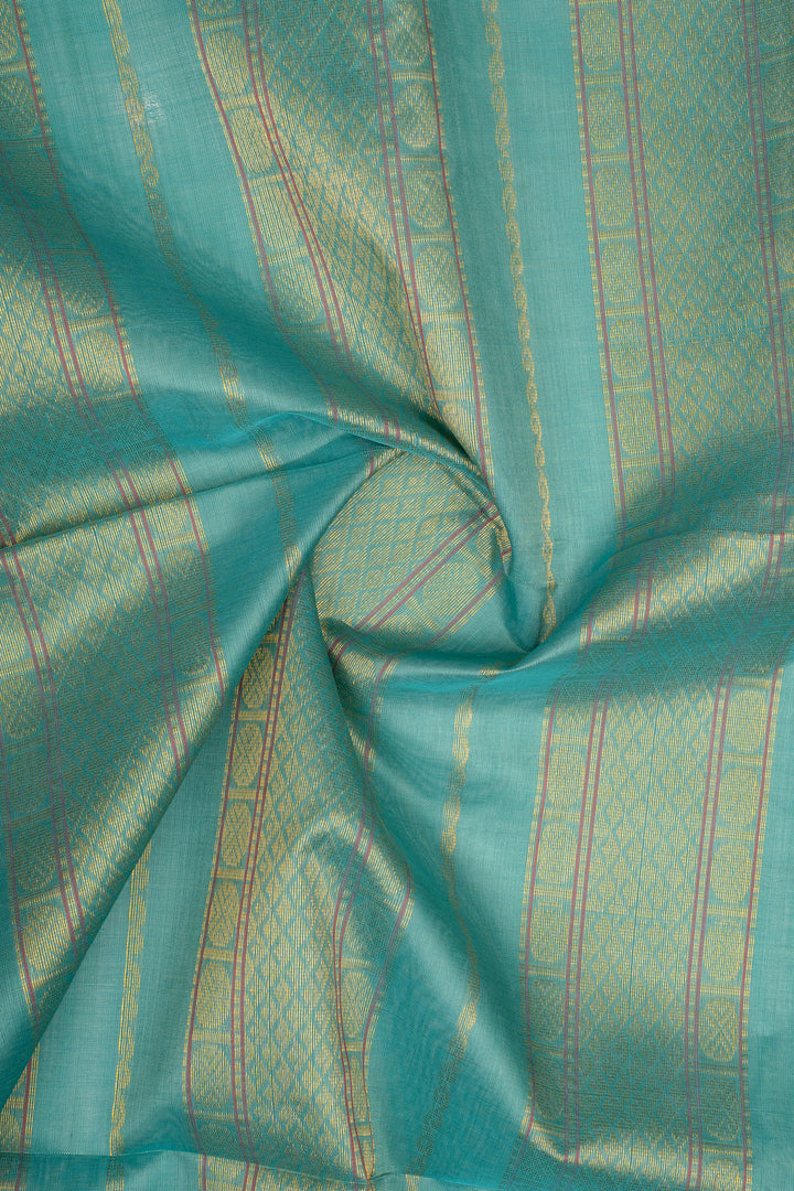 Pink Multi Stripes Pure Silk Cotton Saree