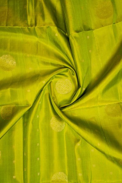 Parrot Green Dupian Pure Soft Silk Saree - Clio Silks