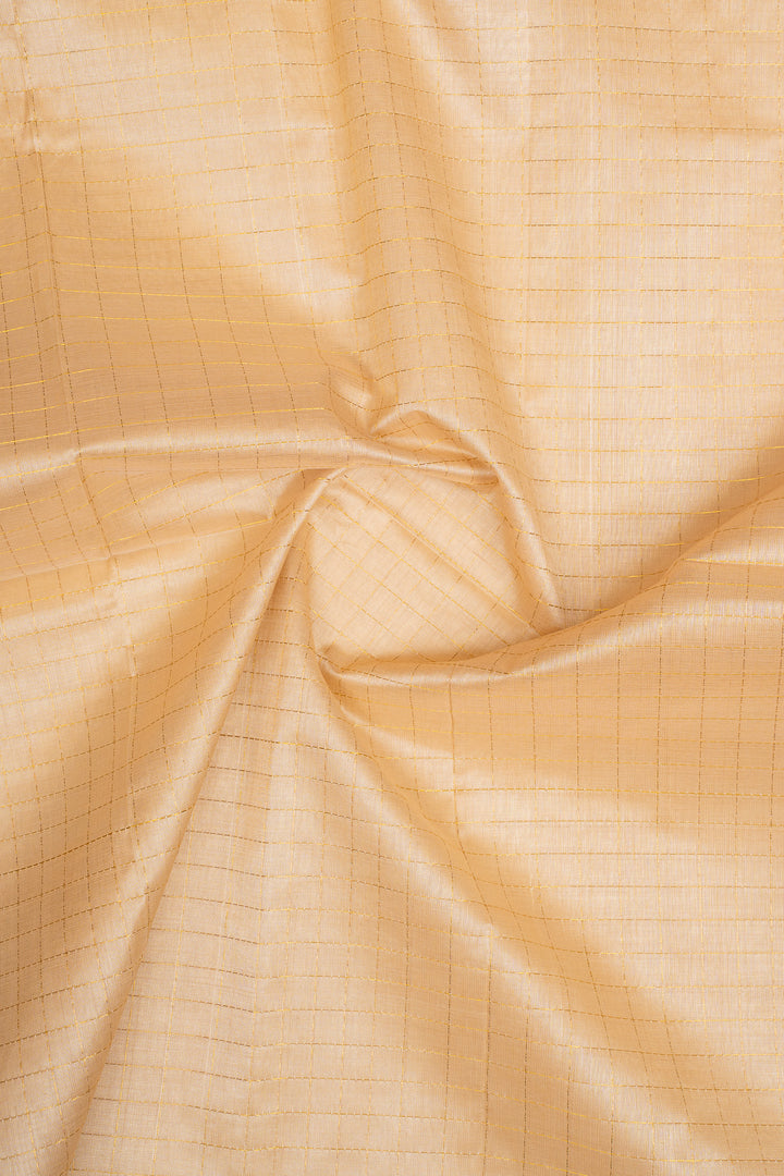 Beige Traditional Pure Silk Cotton Saree