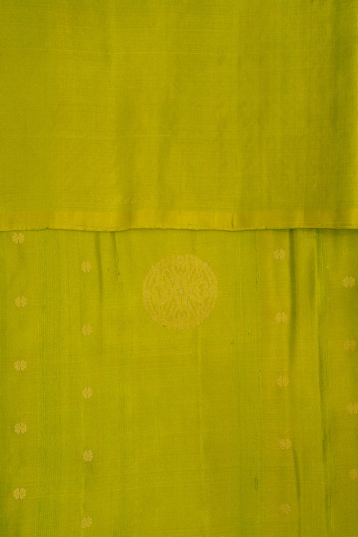 Parrot Green Dupian Pure Soft Silk Saree - Clio Silks