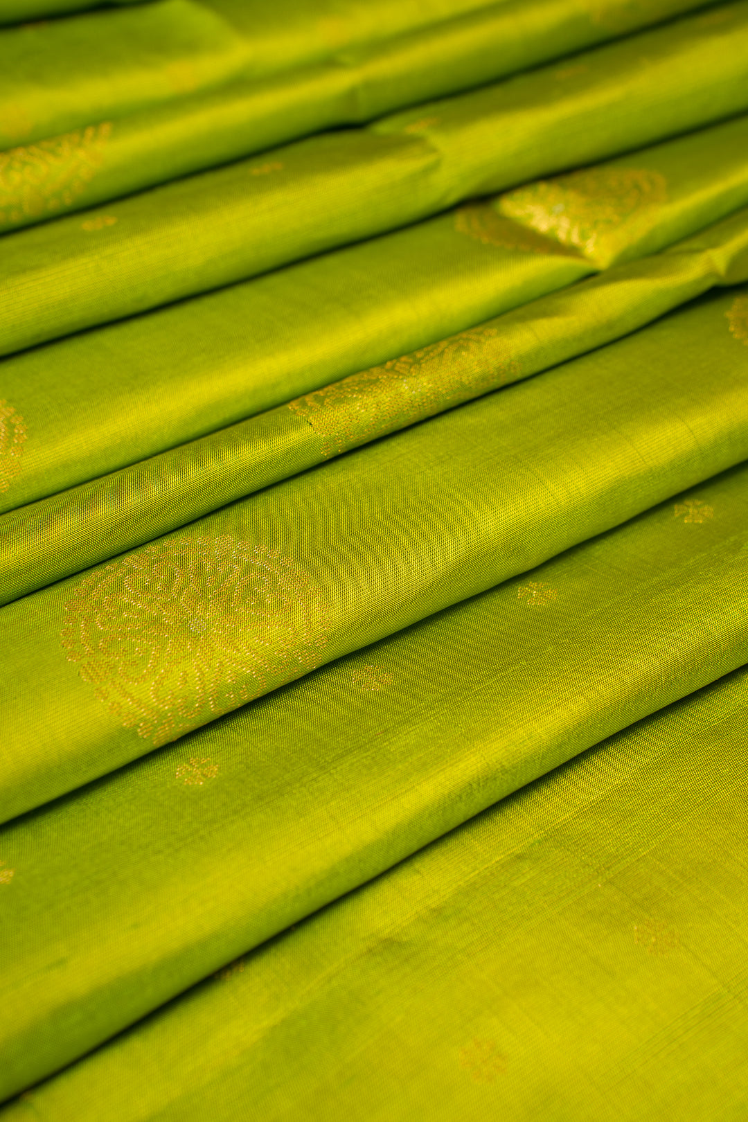 Parrot Green Dupian Pure Soft Silk Saree - Clio Silks