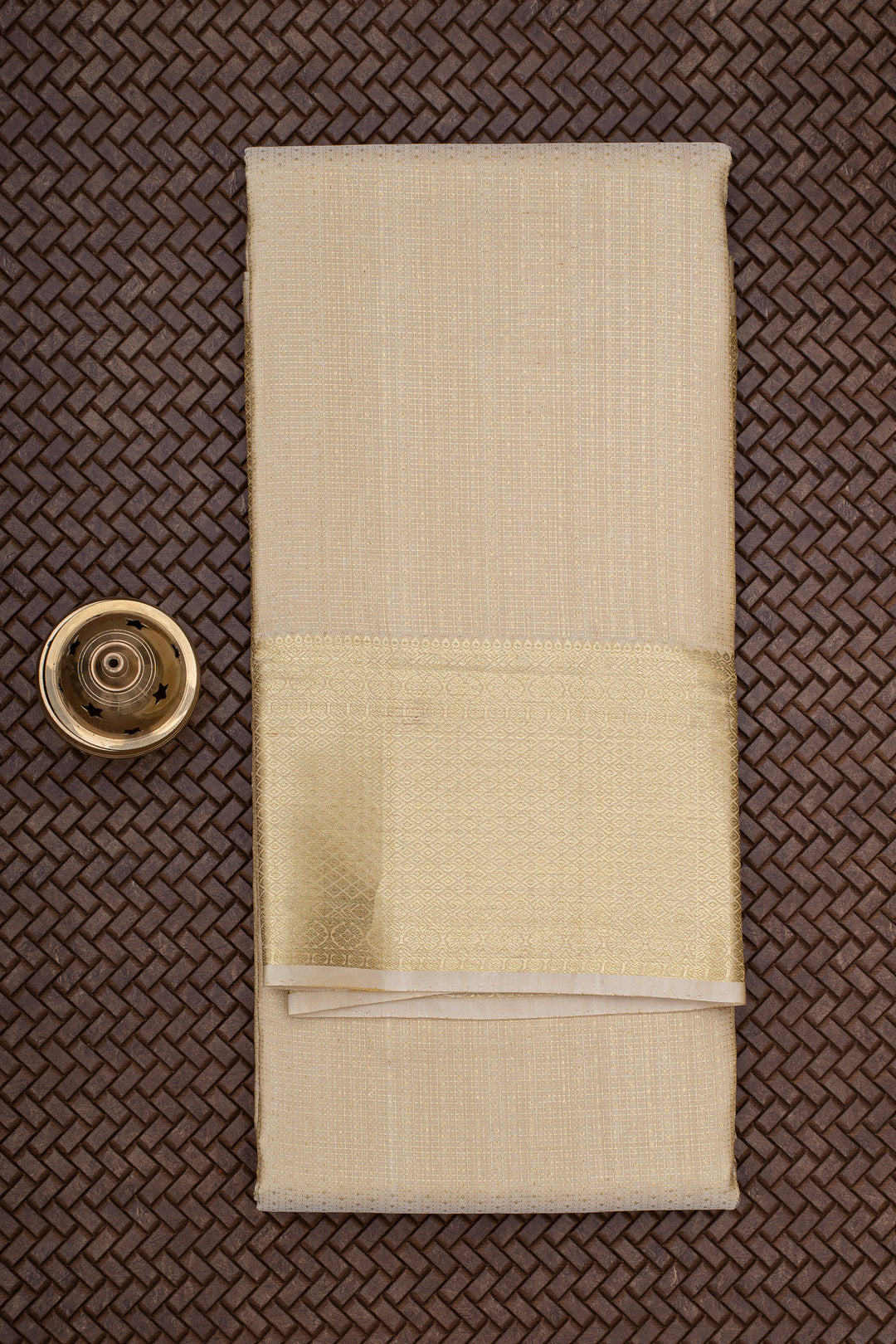 Gold Pure Silk Dhoti