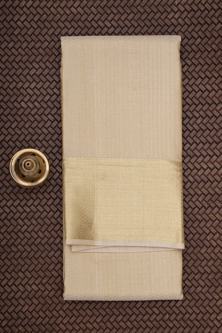 Gold Pure Silk Dhoti