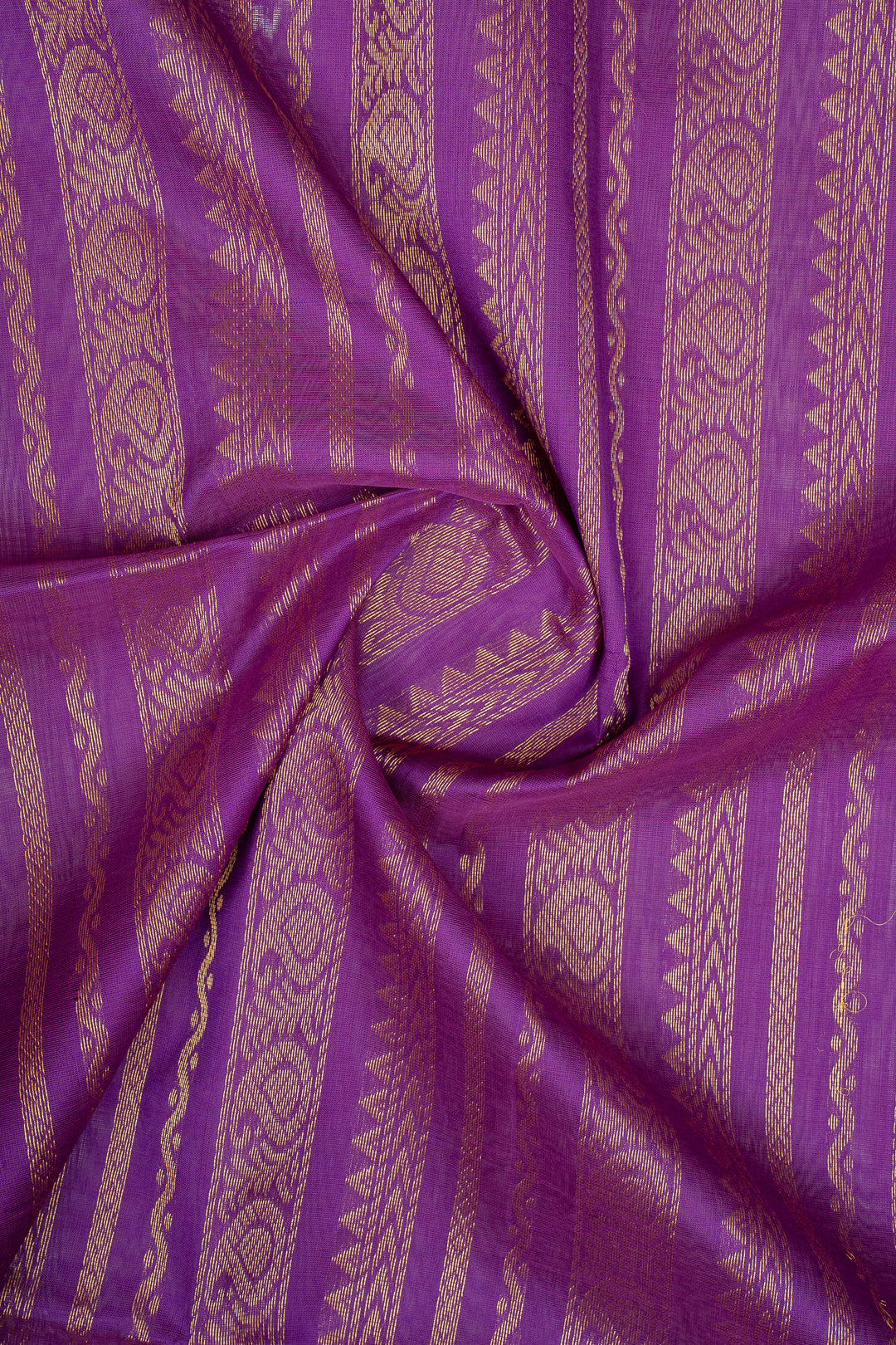 Astel Yellow and Pink Multi Stripes Pure Silk Cotton Saree