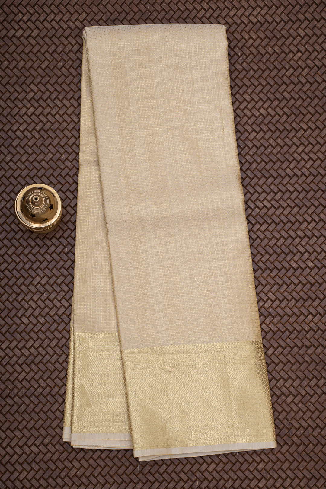 Gold Pure Silk Dhoti