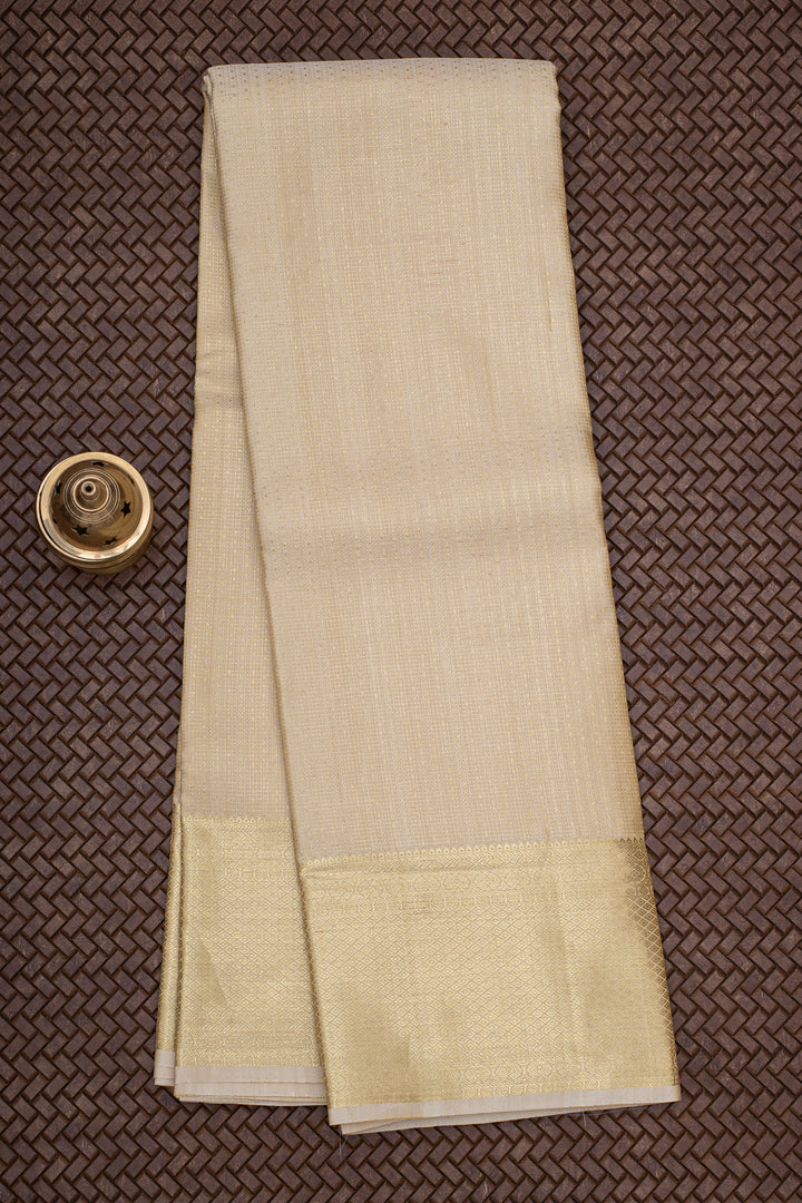 Gold Pure Silk Dhoti