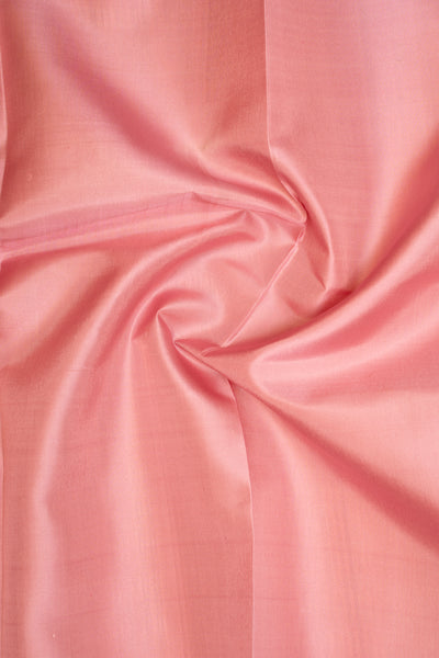 Lotus Pink Without Zari Pure Kanchipuram Silk Saree - Clio Silks