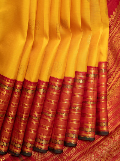 yellow kanchipuram silk saree | handloom silk saree |saree silk design