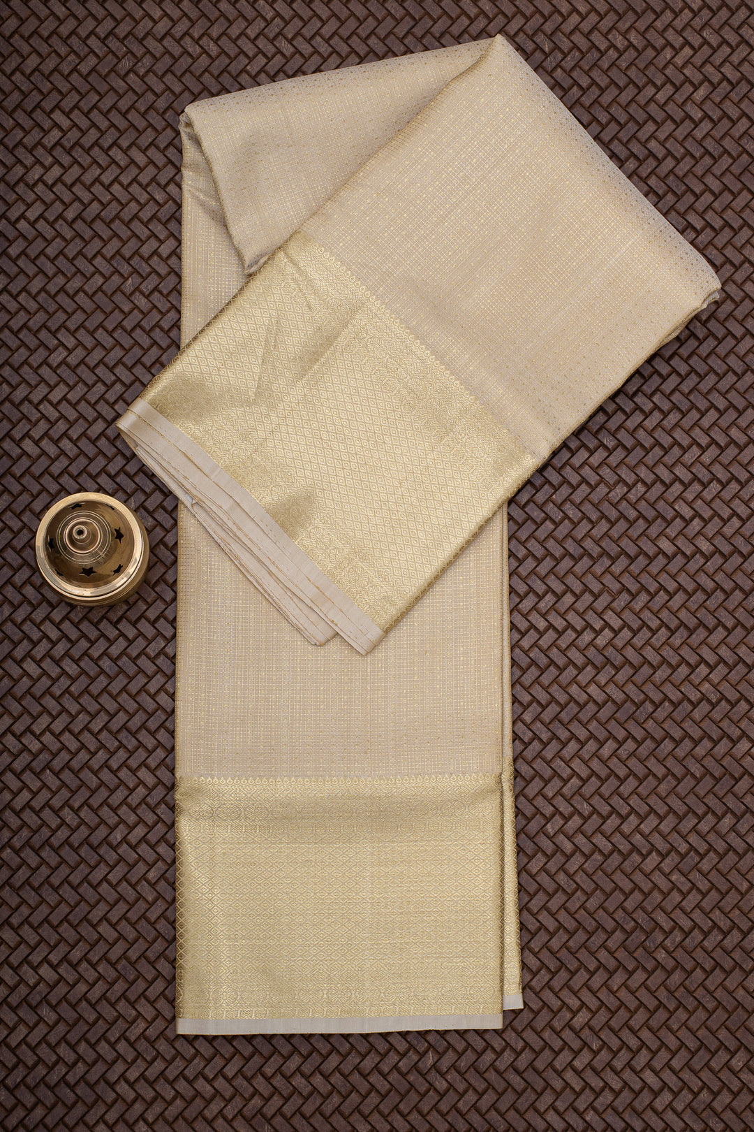Gold Pure Silk Dhoti
