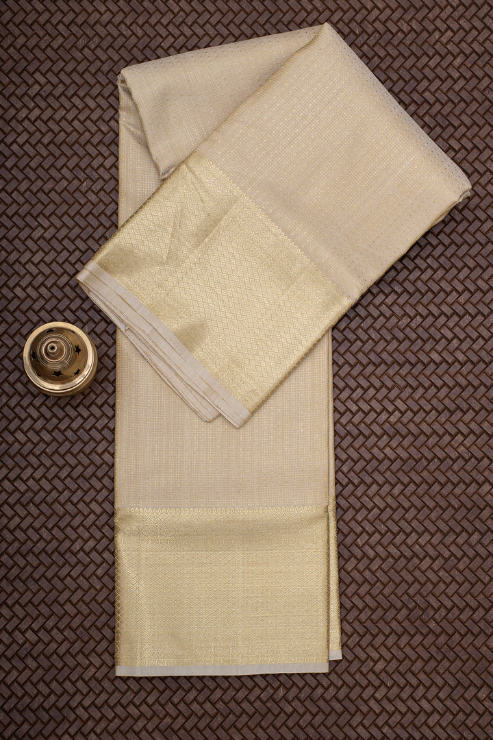 Gold Pure Silk Dhoti