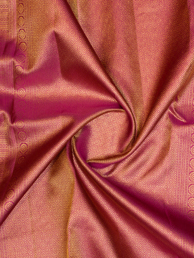 Magenta Brocade Pure Kanchipuram Silk Saree