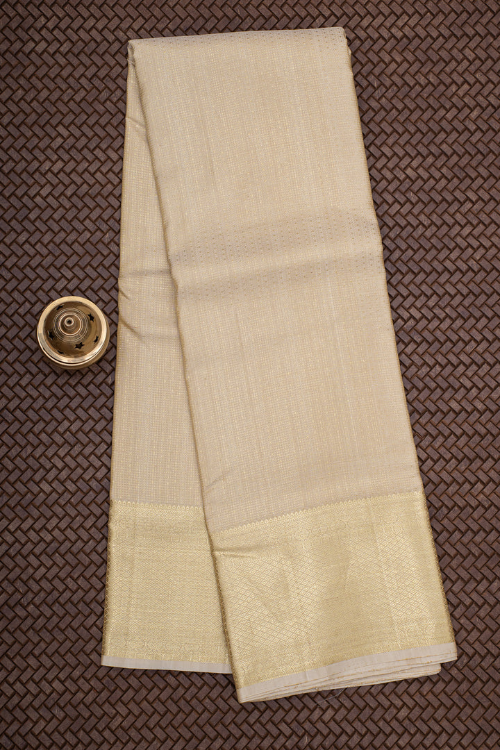 Gold Zari Brocade Pure Silk Dhoti