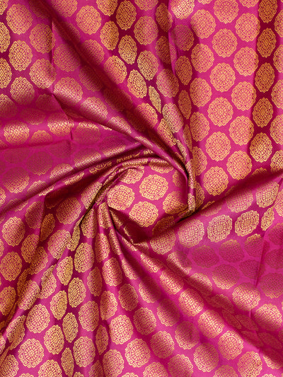 Magenta Brocade Pure Kanchipuram Silk Saree