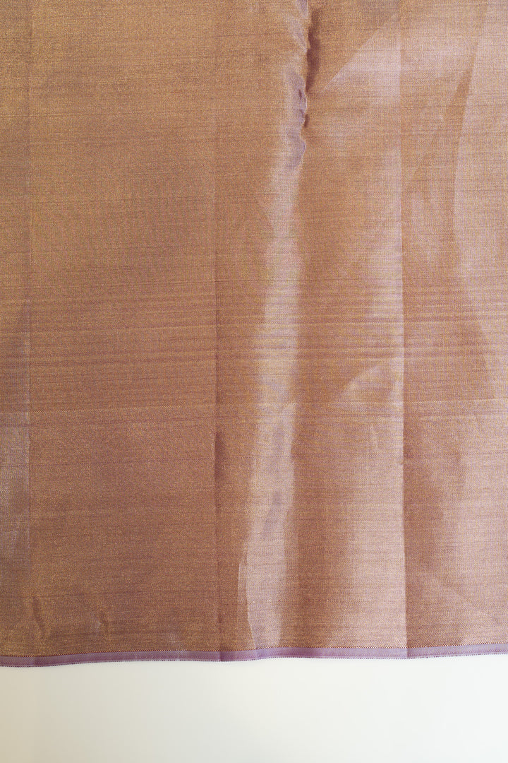 Lilac tissue brocade pure Kanchipuram silk saree
