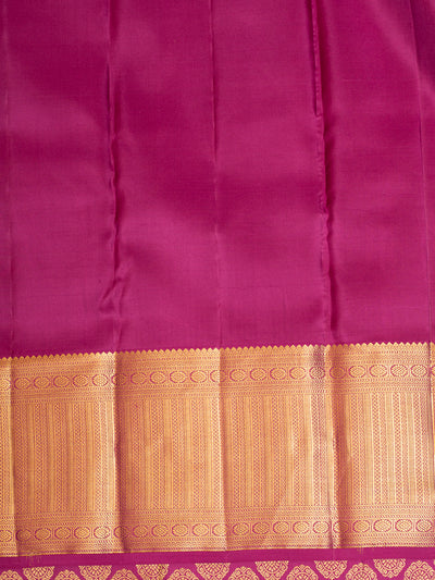 Magenta Brocade Pure Kanchipuram Silk Saree