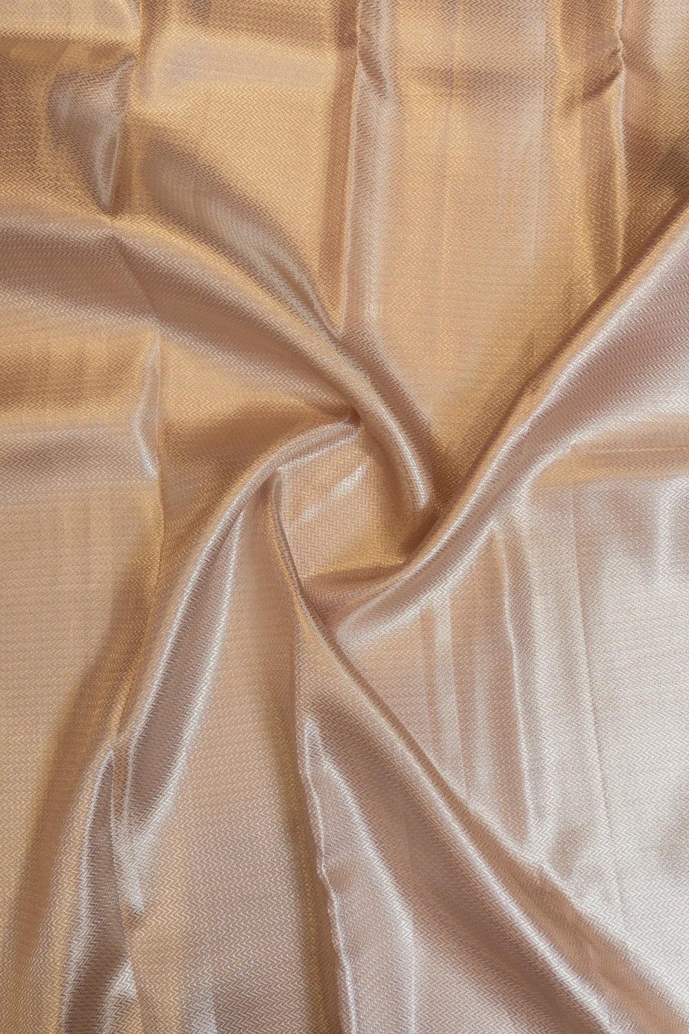 Pastel lilac tissue brocade pure Kanchipuram silk saree