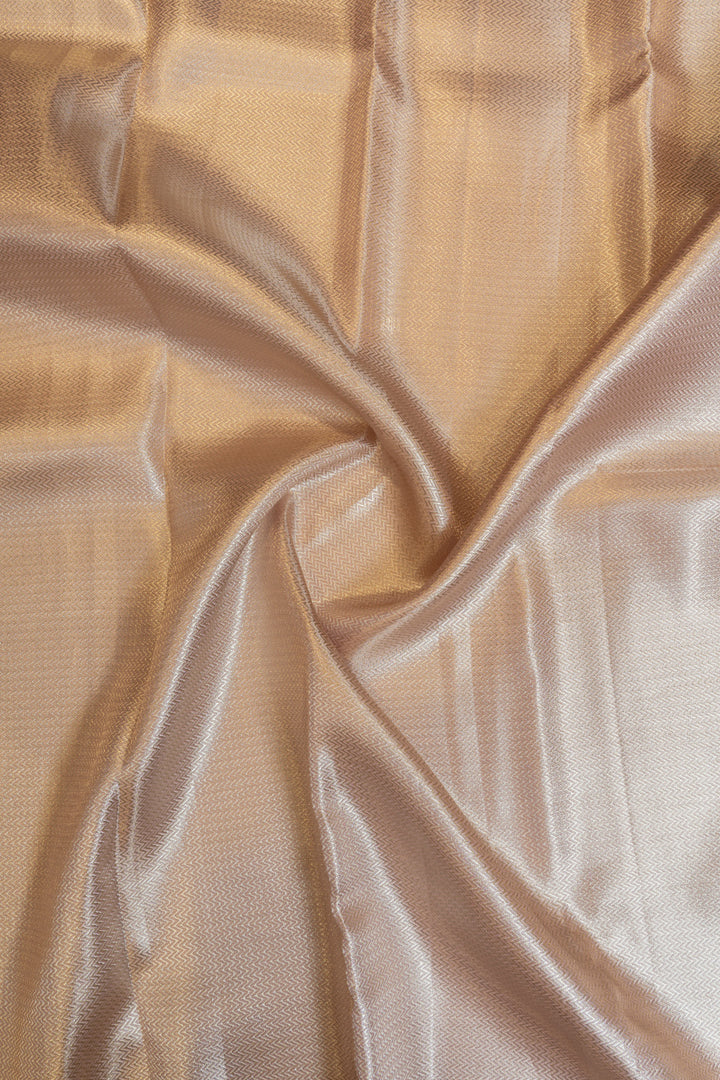 Pastel lilac tissue brocade pure Kanchipuram silk saree