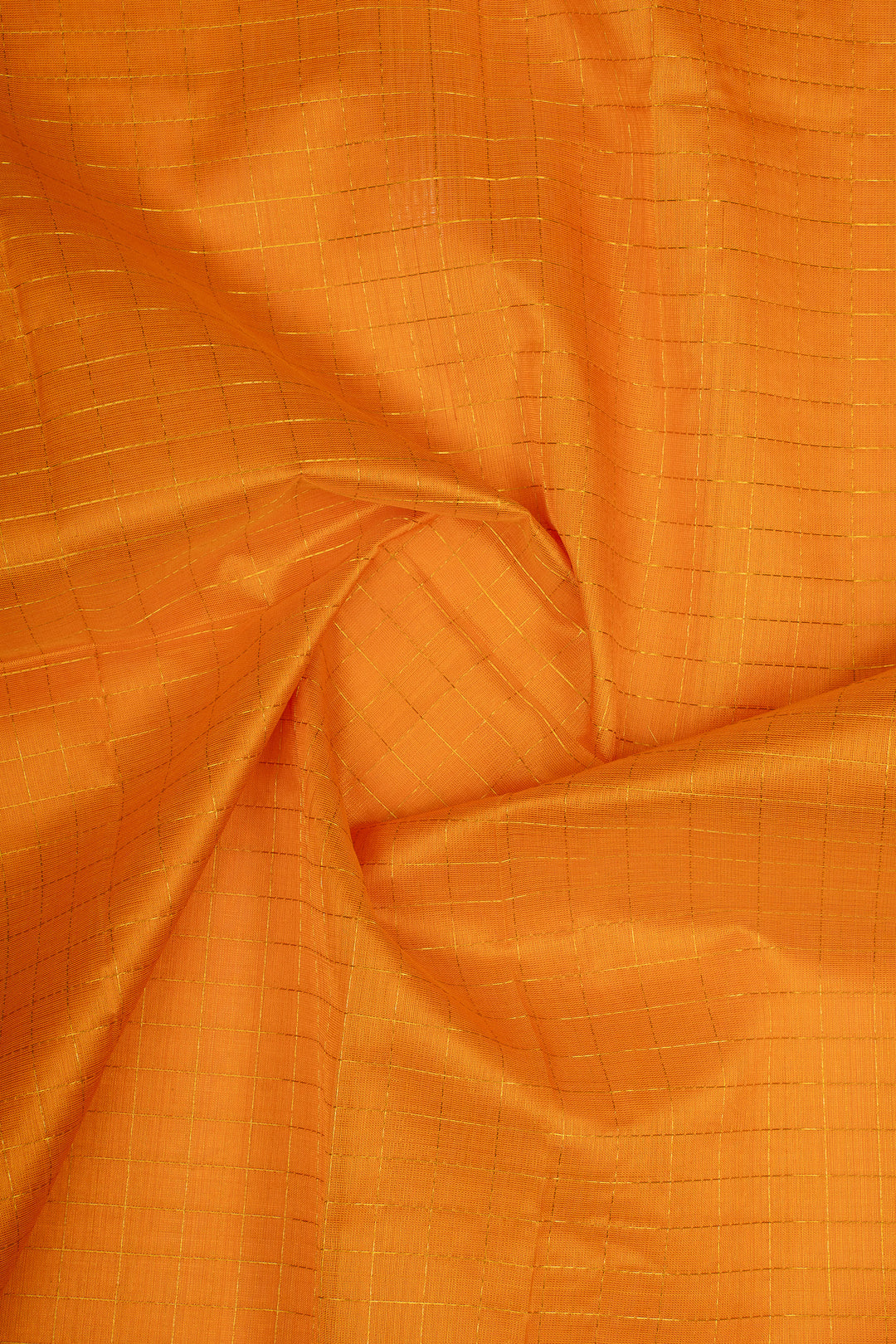 Yellow Zari Checks Pure Silk Cotton Saree