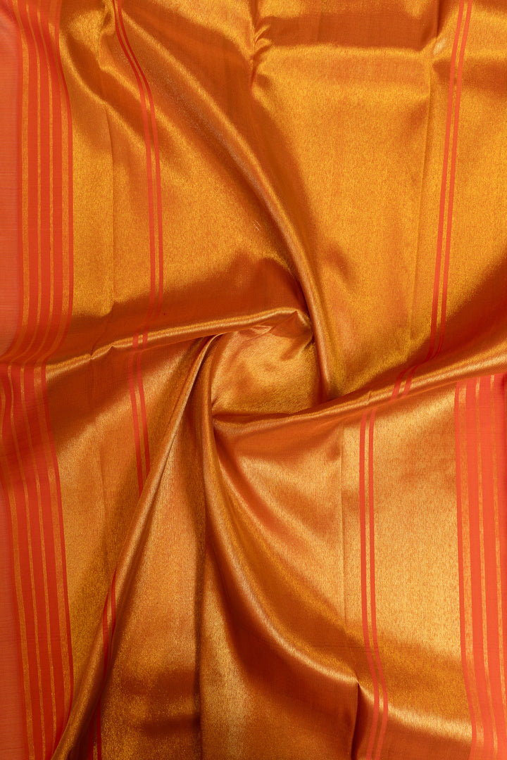 Ivory checks Ganga Jamuna pure zari Kanchipuram silk saree