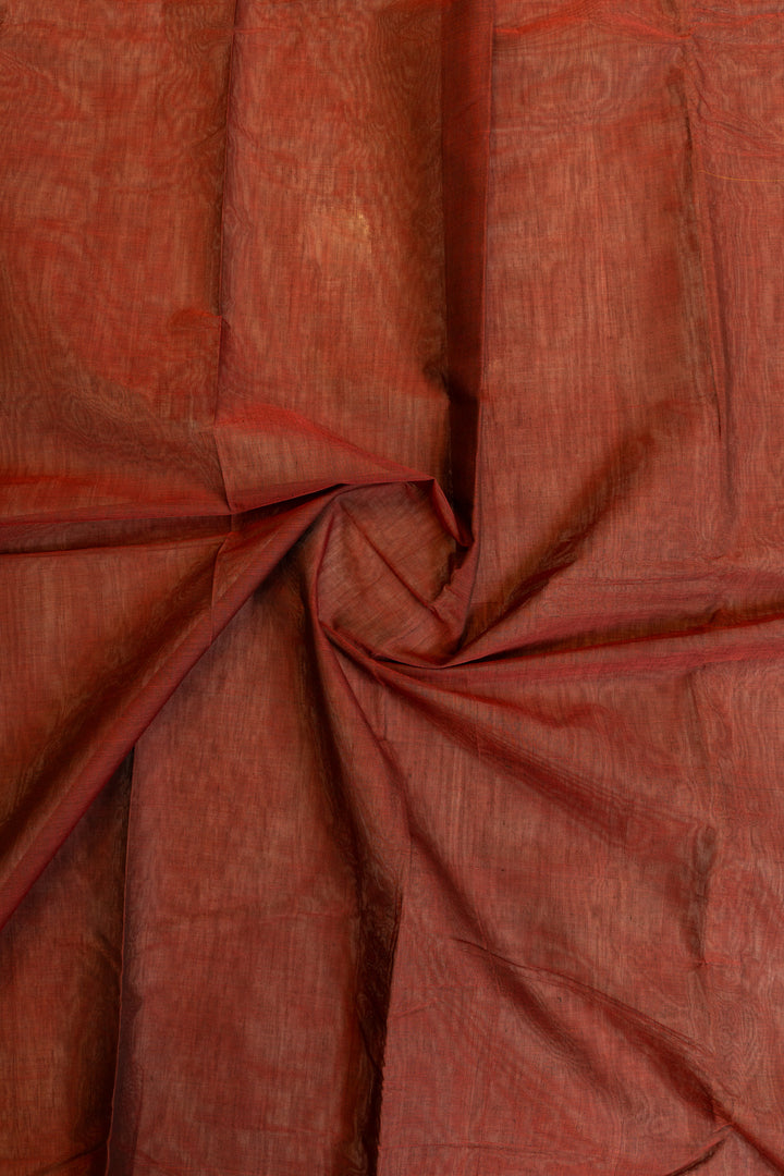 Maroon and yellow pure cotton saree