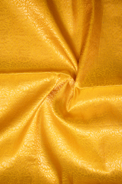 Golden Yellow Pure Silk Saree - Clio Silks