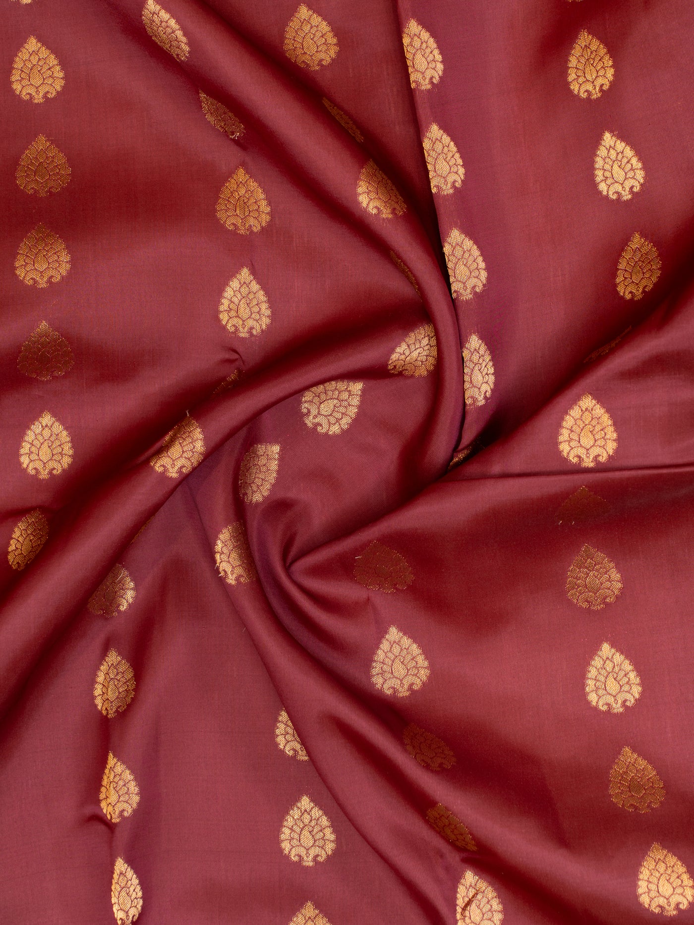 Deep Maroon traditional Kanchipuram silk saree