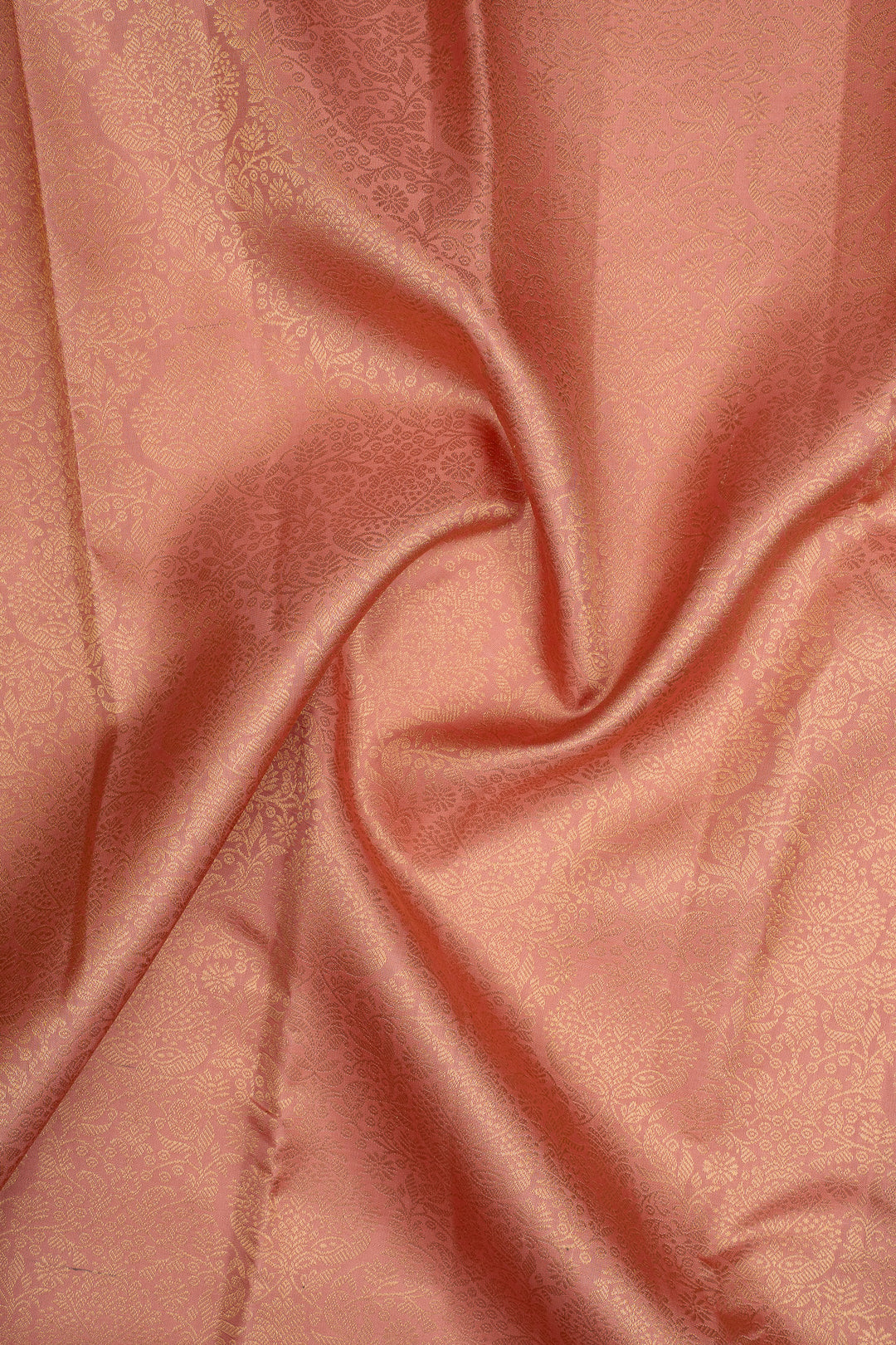 Blush Pink Brocade Pure Kanchipuram Silk Saree