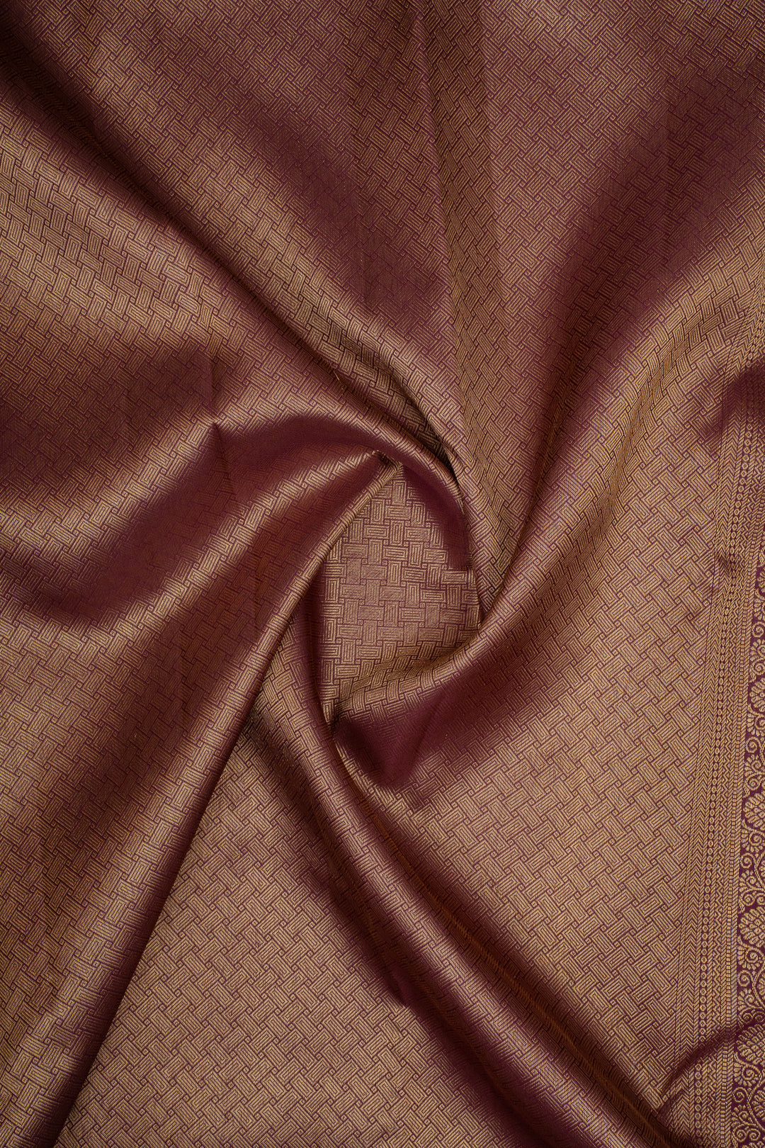 Jamun Purple Brocade Pure Kanchipuram Silk Saree
