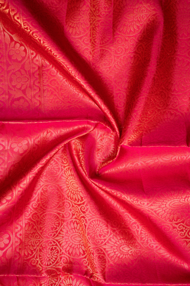 Khaki Beige and Peach Pure Ikat Silk Saree - Clio Silks