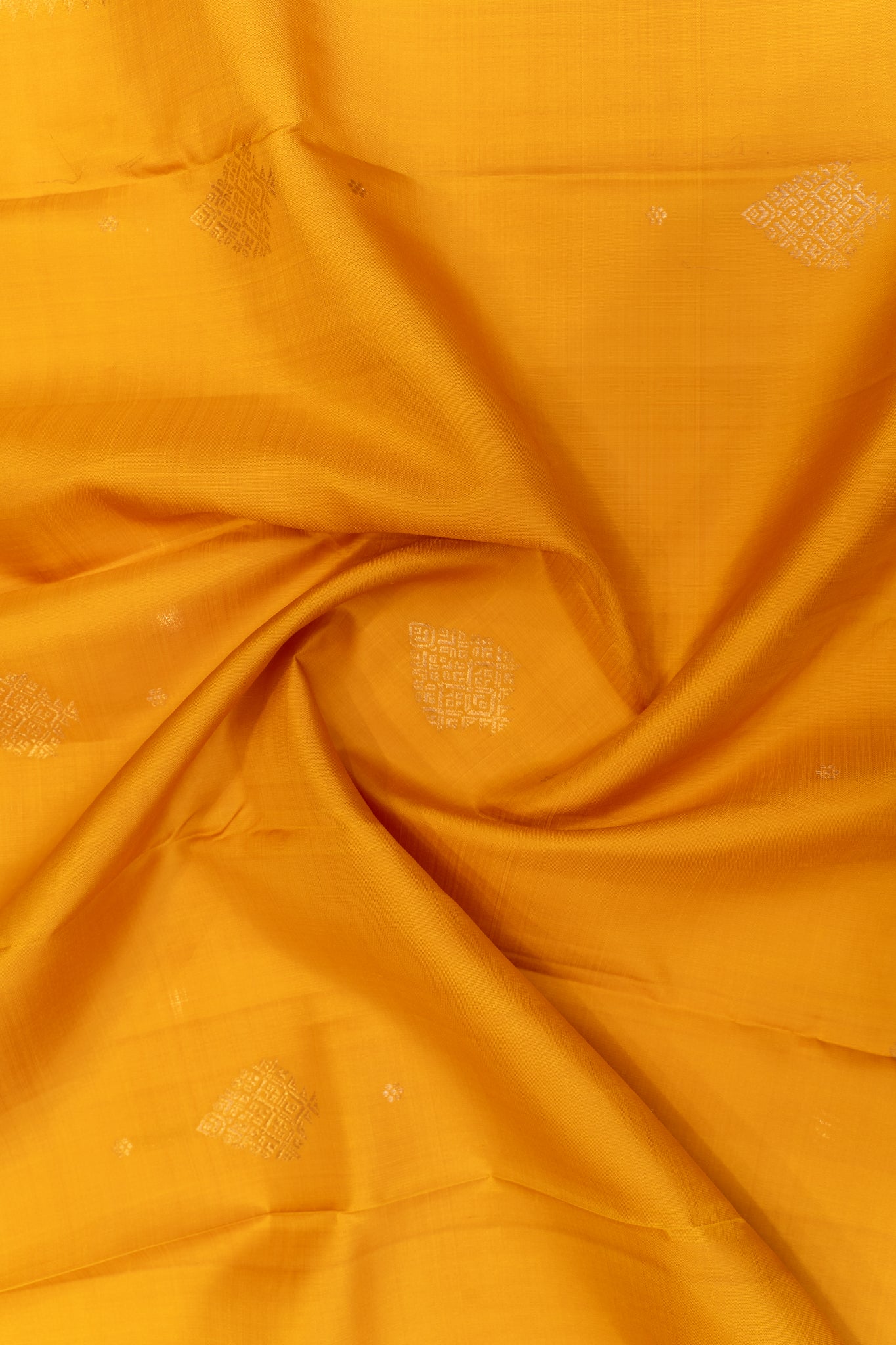 Mustard Yellow pure Kanchipuram silk saree