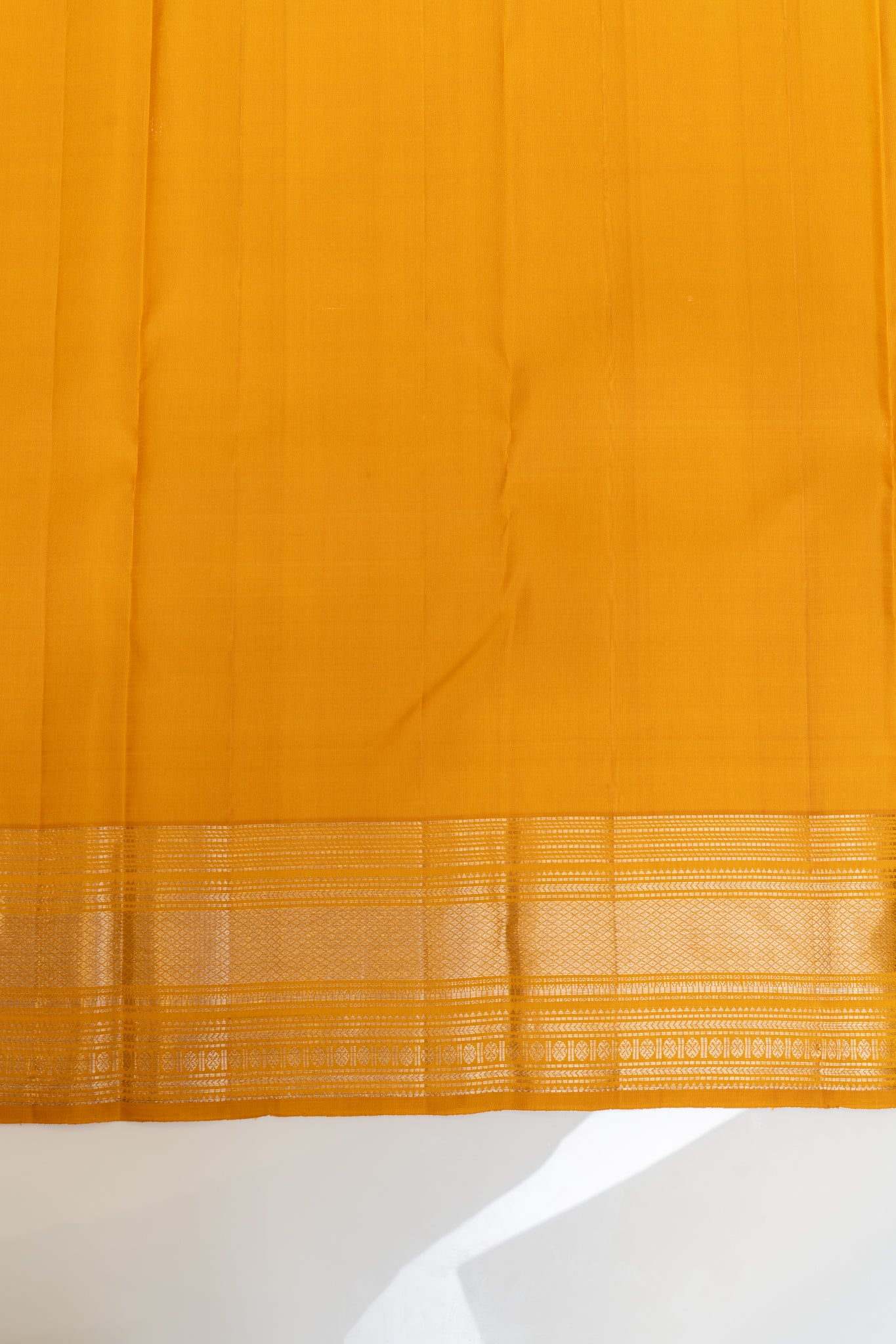 Mustard Yellow pure Kanchipuram silk saree