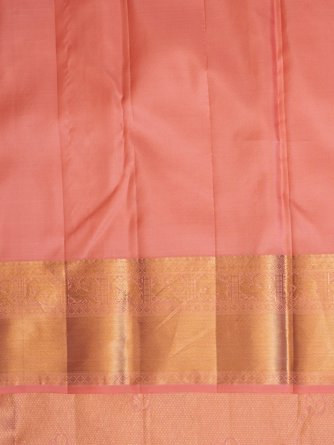 Blush Pink Brocade Pure Kanchipuram Silk Saree