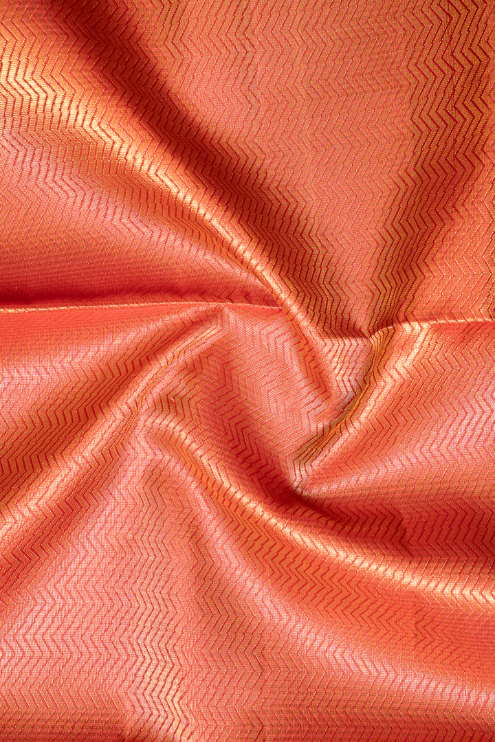 Grey and Red Pure Soft Silk Saree - Clio Silks
