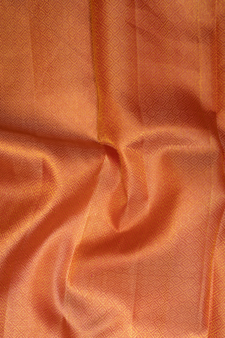 Lotus Pink Zari Motifs Pure Kanchipuram Silk Saree - Clio Silks