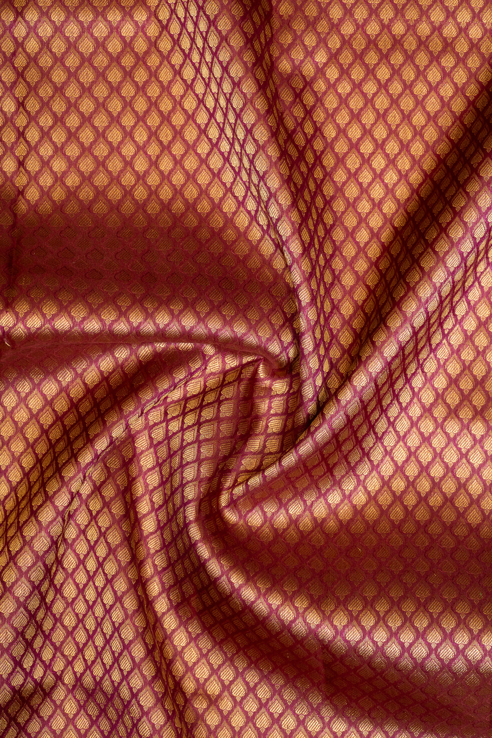 Jamun Purple Brocade Pure Kanchipuram Silk Saree - Clio Silks