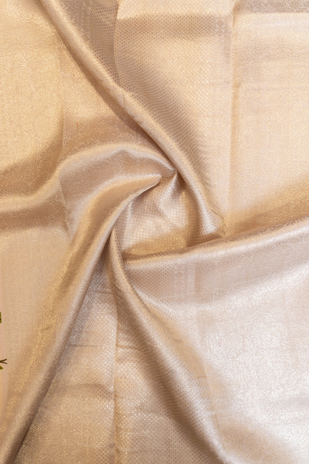 Lilac floral printed pure Kanchipuram silk saree