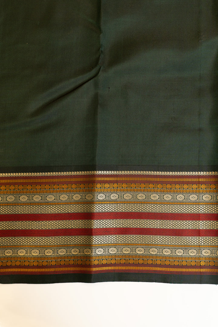 Ruby red without zari pure Kanchipuram silk saree