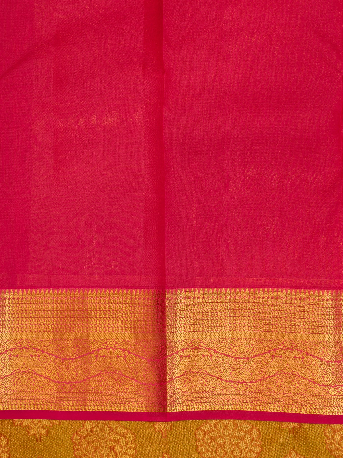 Apple green brocade pure Kanchipuram silk saree